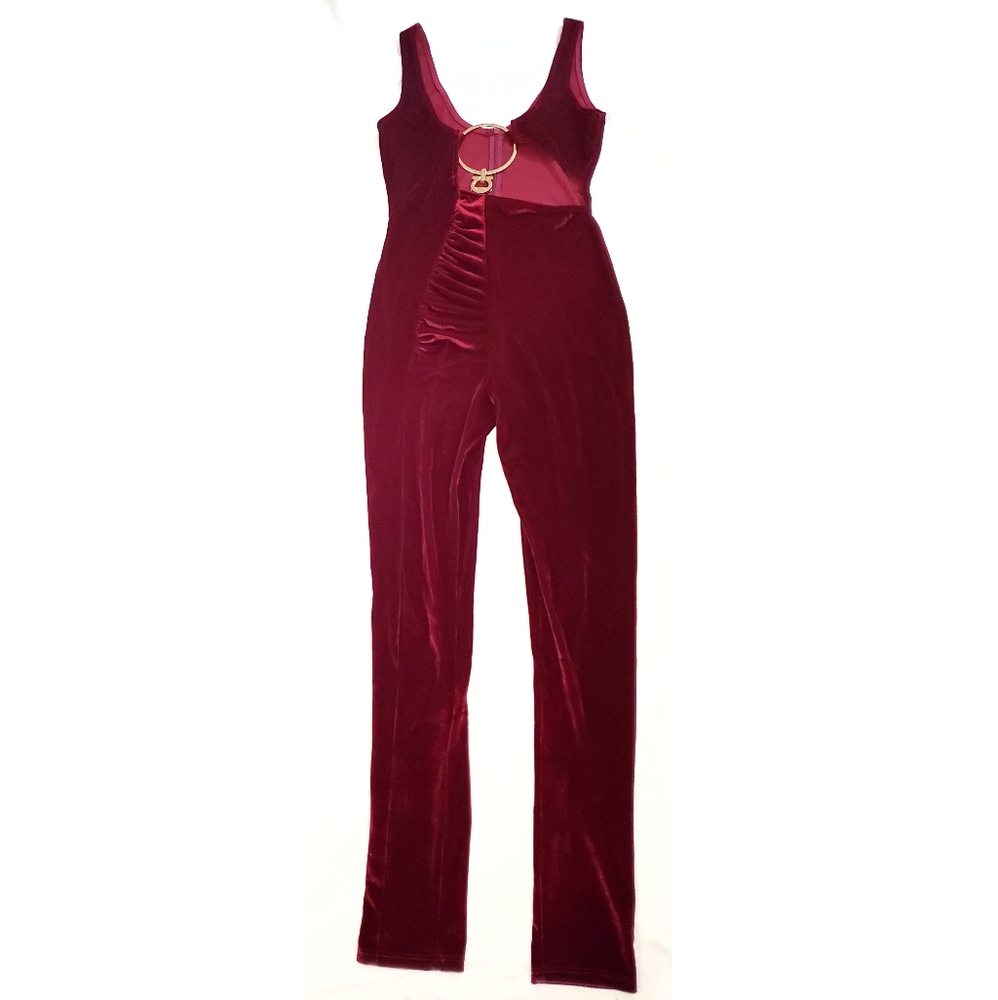 Red Velvet Jumpsuit